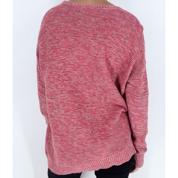 BDG Urban Outfitters Oversized Pink & Grey Marled Knit Sweater Size XS - Picture 4 of 5